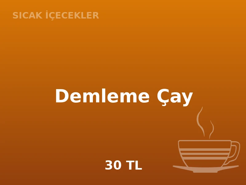 Demleme Çay