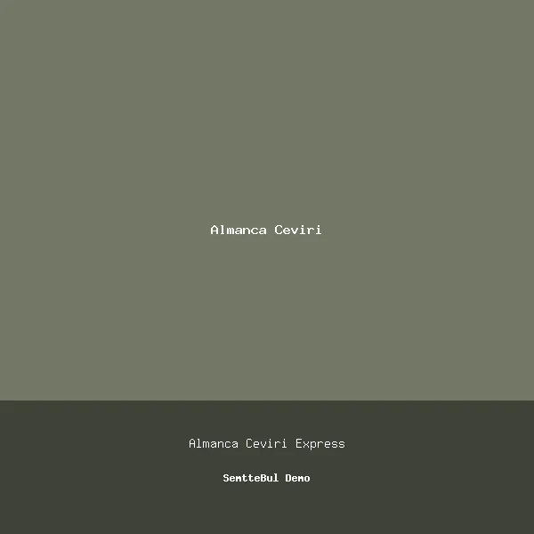 Elit Almanca Çeviri