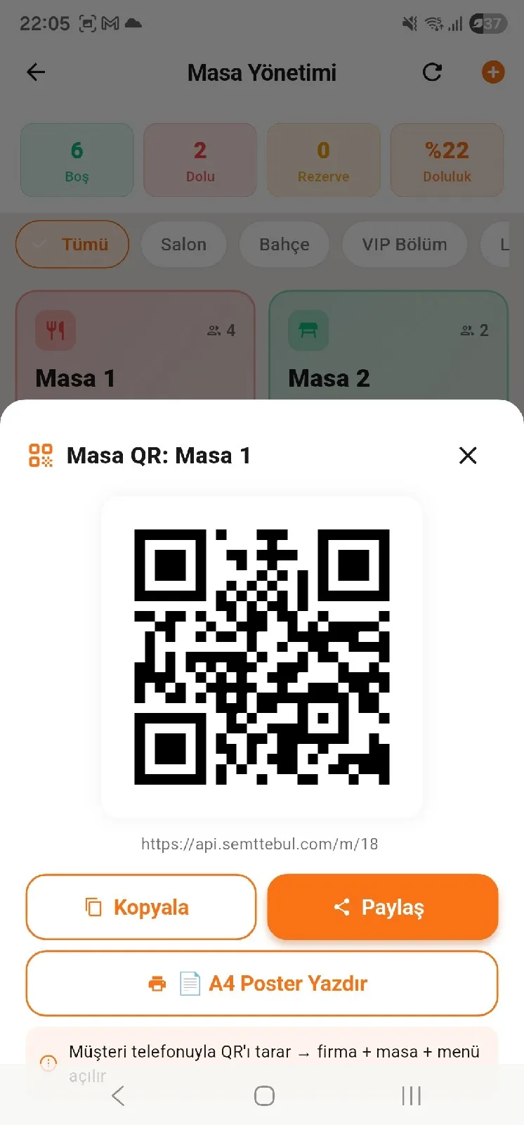 qr menü